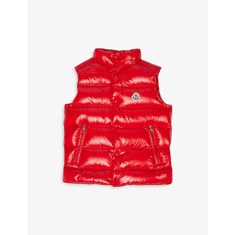 Moncler Padded Logo-embroidered Shell-down Gilet 4-14 Years