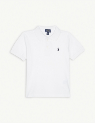 POLO RALPH LAUREN: Logo-embroidered cotton polo shirt 2-14 years