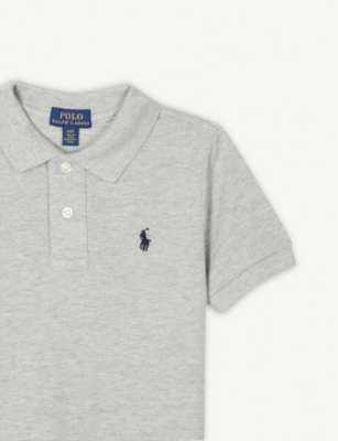 Polo Ralph Lauren Boys Custom Fit Polo Shirt In New Grey Heather