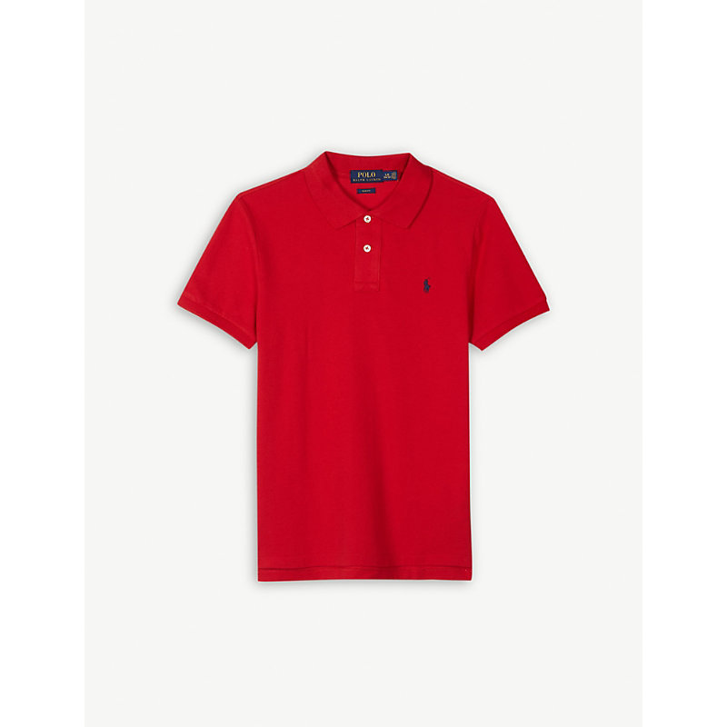 Ralph Lauren Kids' Logo Cotton-jersey Polo Shirt 2-14 Years In Red