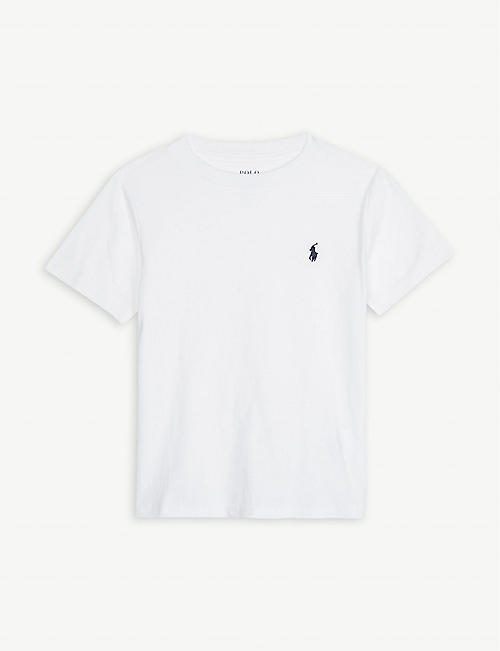 RALPH LAUREN: Logo-embroidered cotton-jersey T-shirt 2-14 years