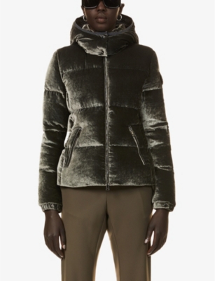 moncler velvet down jacket