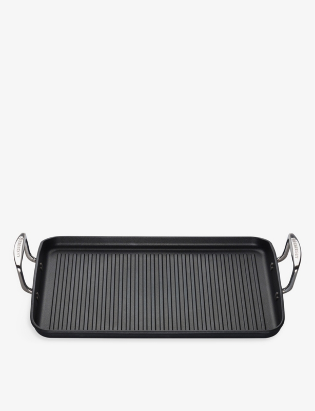 Toughened Non-Stick Ribbed cast-aluminium grill pan 35cm
