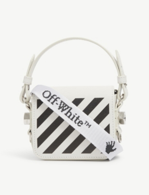 off white leather shoulder bag