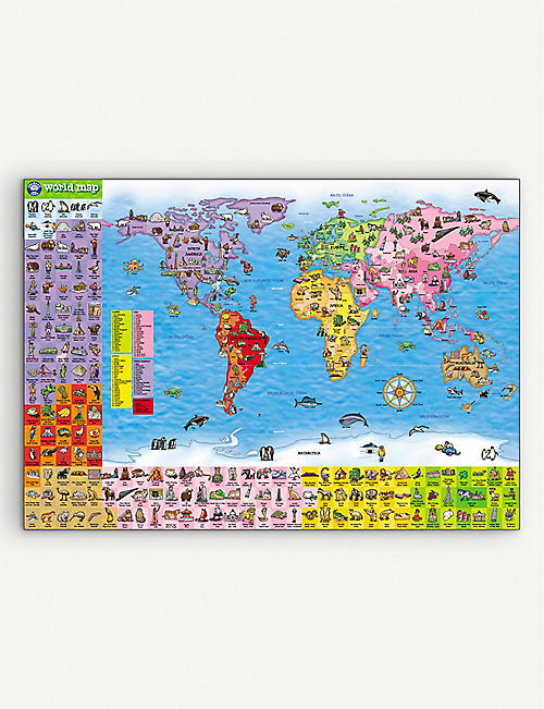 ORCHARD TOYS: World Map giant jigsaw puzzle and poster