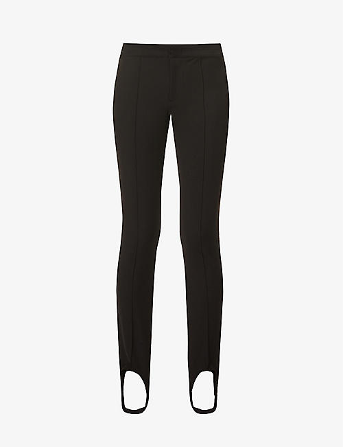 MONCLER: Regular fit mid-rise slim-leg stretch-woven trousers