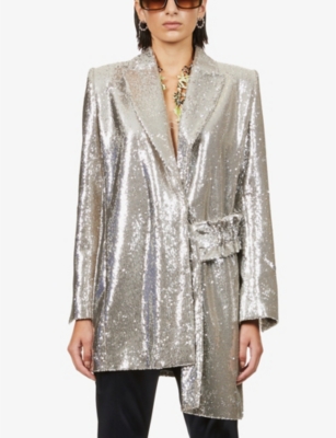 off white sequin jacket