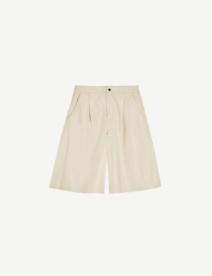 topshop leather shorts