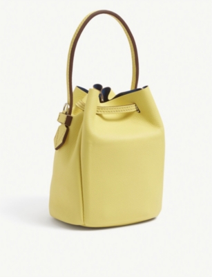 leather bucket bag