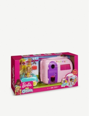 barbie camping fun cabin playset