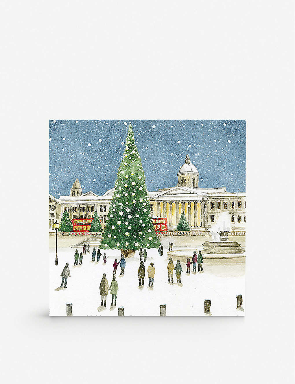 The Art File Pack Of 6 Snowy London Charity Greetings Cards 12 5cm X 12 5cm Selfridges Com