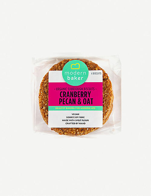 MODERN BAKER: Cranberry, Pecan and Oat organic sourdough biscuits 200g