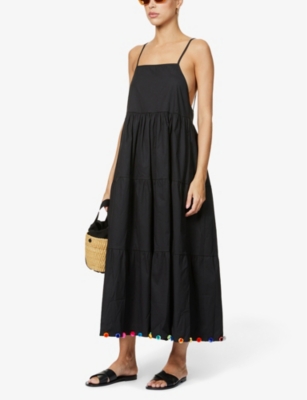 cotton stretch maxi dress