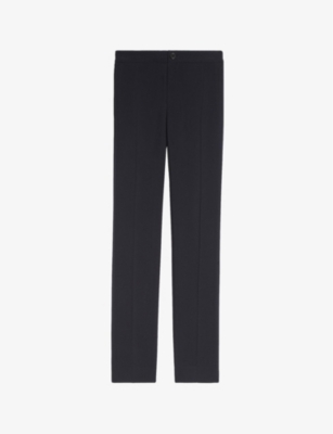 High-rise stretch-jersey trousers