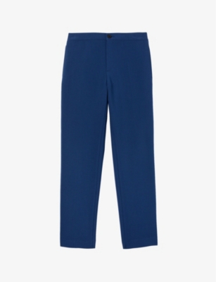 SANDRO: High-rise stretch-jersey trousers