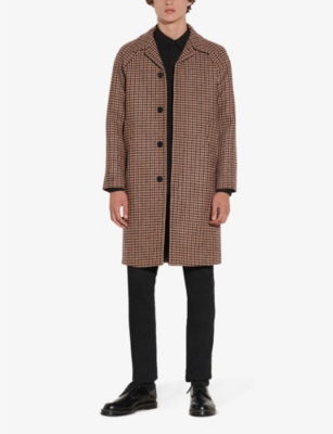 checked coat mens