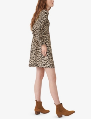 maje leopard dress