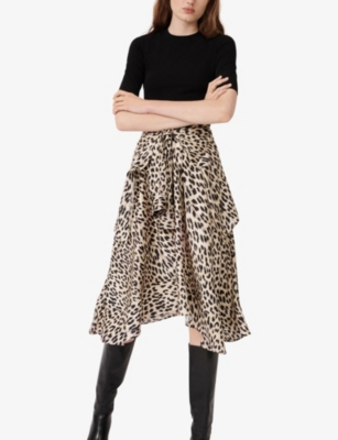 maje leopard dress