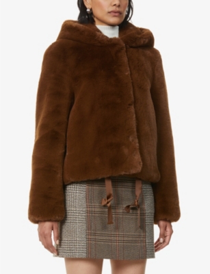 sandro fur jacket