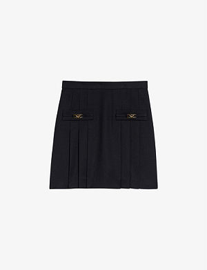 Selfridges & Co Women Clothing Skirts Mini Skirts Mac high-waisted knitted stretch-cotton blend mini skirt 