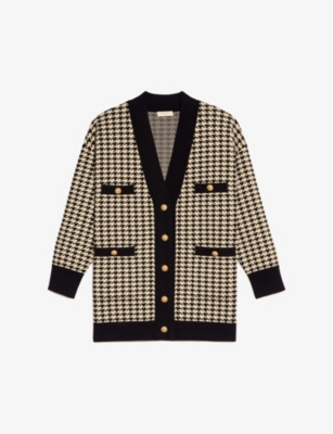 sandro reversible oversized cardigan
