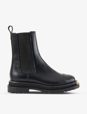 SANDRO: Liam leather Chelsea boots