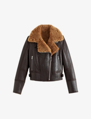 claudie pierlot shearling coat