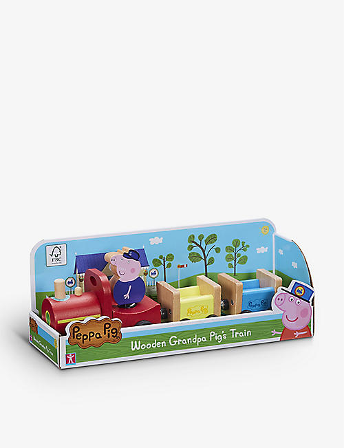 PEPPA PIG: Grandpa's train and wooden carriage set