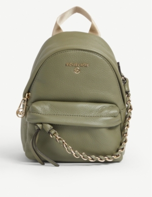 michael kors green backpack