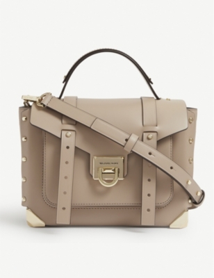michael kors tan satchel