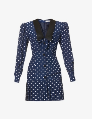 alessandra rich polka dot dress