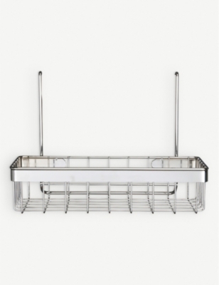 THE CONRAN SHOP Hahn Metro single tier stainless steel spice rack 25cm Selfridges