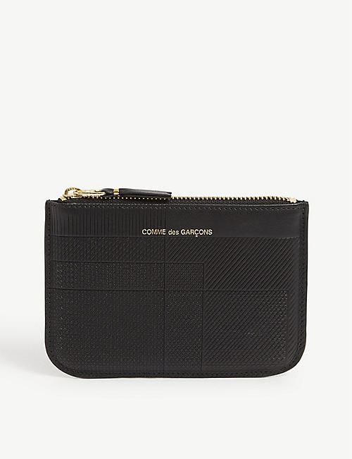 COMME DES GARCONS: Embossed leather coin purse