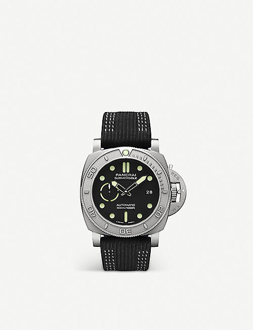 PANERAI: PAM00984 Submersible Mike Horn EcoTitanium&trade; and fabric watch