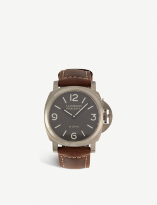 PANERAI PAM00562 Luminor Base 8 Days titanium and leather