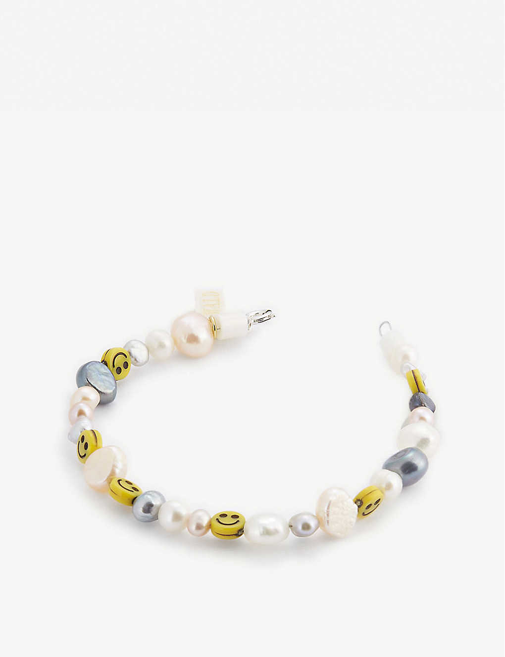 WALD BERLIN SMILEY DUDE SMILEY DUDE PEARL AND GLASS BRACELET