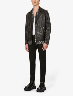 Replay Men's Black Anbass Hyperflex Slim-fit Stretch-denim Jeans In Black