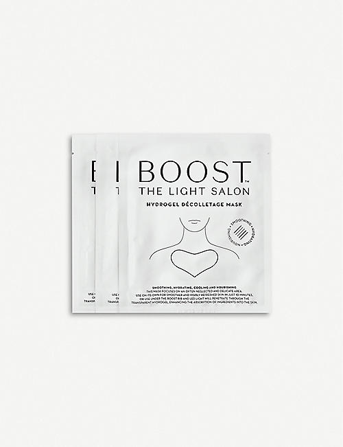 THE LIGHT SALON: BOOST hydrogel d&eacute;colletage mask pack of three