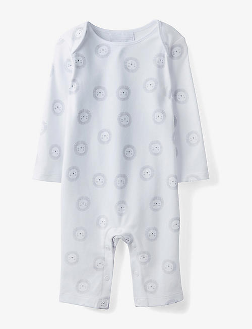 THE LITTLE WHITE COMPANY: Lion sleepsuit and comforter set
