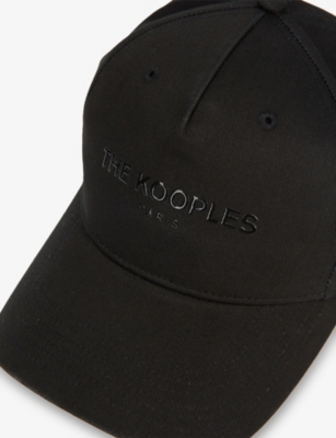 The Kooples Brand-print Cotton Baseball Cap In Bla01