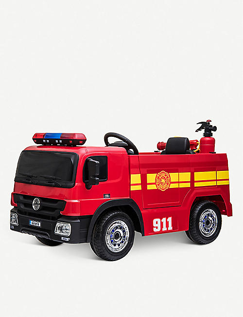 RICCO: Battery-powered ride-on fire engine toy