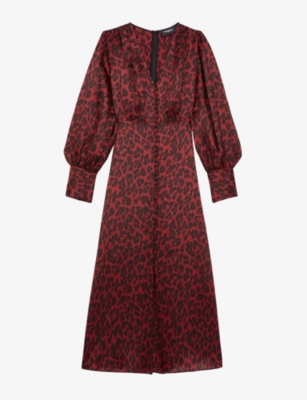 kooples leopard print dress