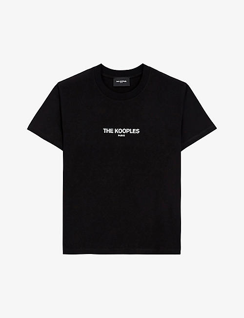 THE KOOPLES: Brand-print cotton-jersey T-shirt