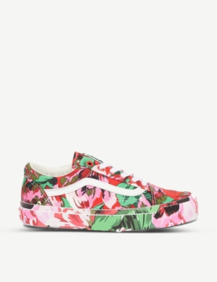 VANS - Vans x Kenzo Old Skool graphic-print canvas and leather trainers |  Selfridges.com