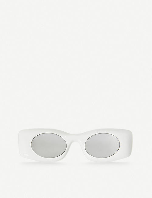 LOEWE: Loewe x Paula’s Original rectangular-frame acetate sunglasses