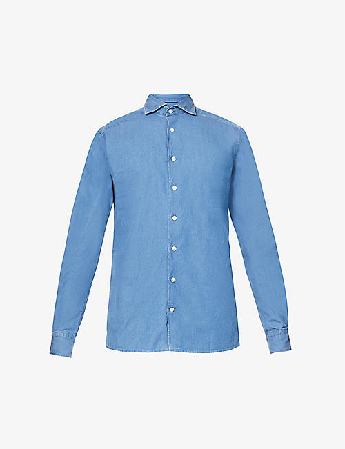 ETON: Contemporary-fit denim shirt