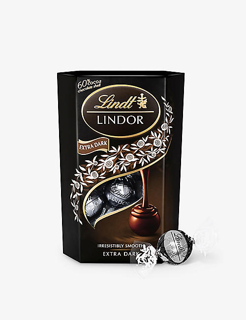 LINDT: Lindor 60% extra-dark chocolate truffles 200g