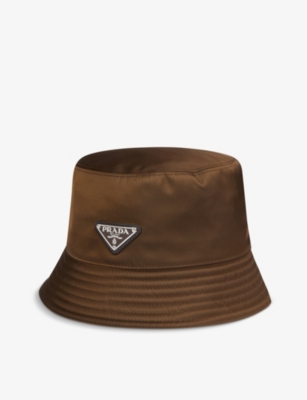 PRADA Logo nylon bucket hat Selfridges