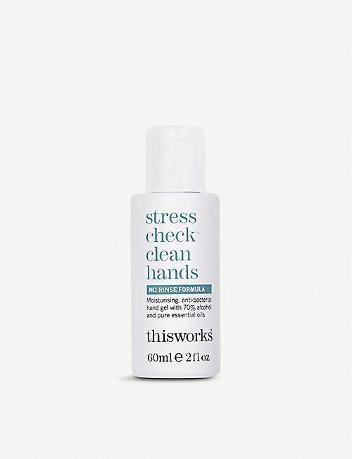 THIS WORKS: Stress Check Clean Hands antibacterial hand gel 60ml