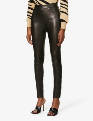 SPANX® Faux Leather Ankle Skinny Pants